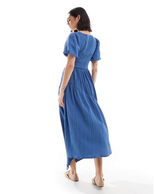 Threadbare Blue – midikleid