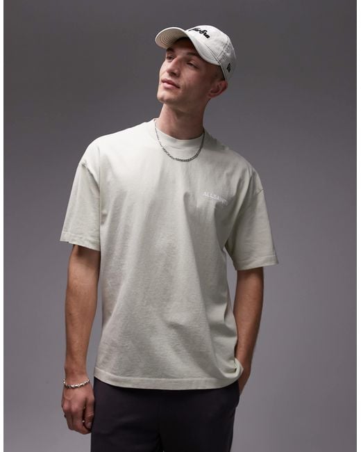 AllSaints Gray Underground T-shirt for men