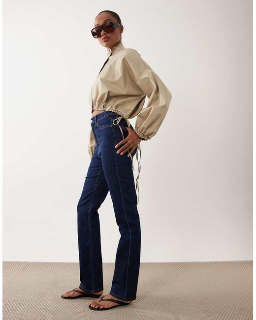 ASOS Blue Asos Design Tall Slim Straight Leg Jeans