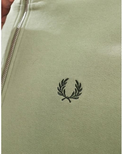 Sweat à col zippé Fred Perry pour homme en coloris Green
