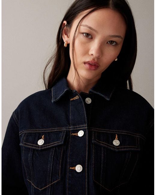 ASOS Blue Crop Denim Jacket
