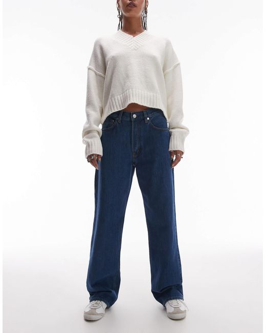 ARKET Blue Shore Low Waist Relaxed Boyfriend Fit Denim