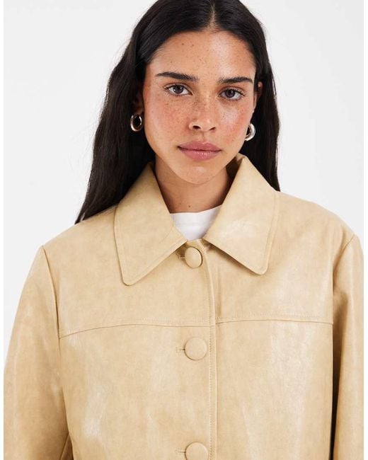 Muse Assembly Natural Maggie Leather Jacket