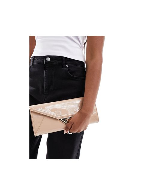 ALDO Natural Tei Envelope Clutch Bag With Chain Strap