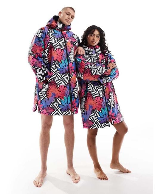 OOSC Red Big Poppa With Sherpa Changing Robe