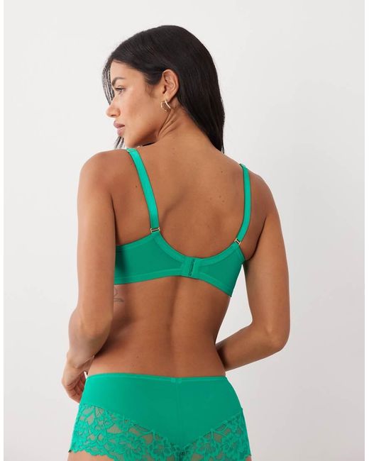 Ann Summers Green Fuller Bust Sexy Lace Non-padded Plunge Bra