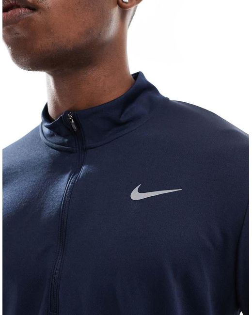 Top Con Cremallera Corta Dri-Fit Pacer De Nike de hombre de color Blue