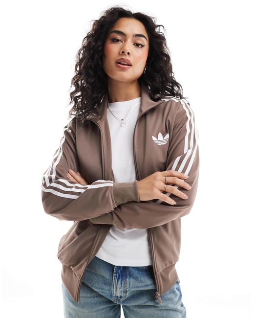 Adidas Originals Gray – firebird – locker geschnittenes trainingsoberteil