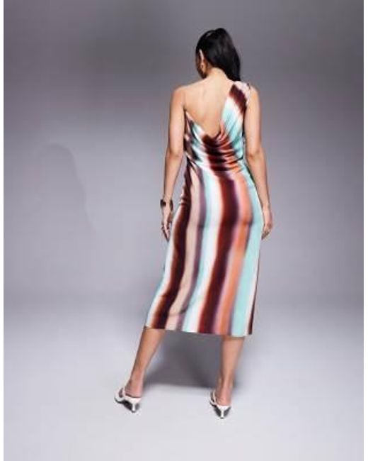 Elegant Cowl Neck Asymmetrical Formal Dress main image 1