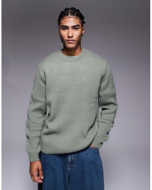Pull ras ASOS pour homme en coloris Gray
