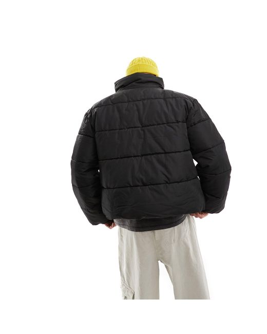 Only & Sons Black Oversized Puffer Jacket for men