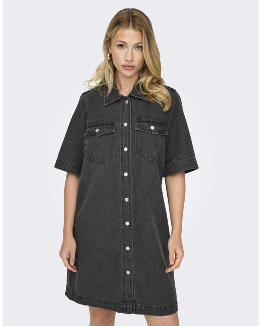 ONLY Black – jeanskleid