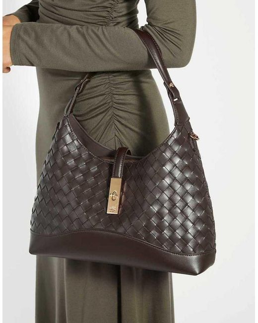 Dune Brown Dorset Shoulder Bag