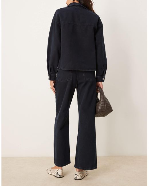 ASOS Blue Pleated Boyfriend Jean