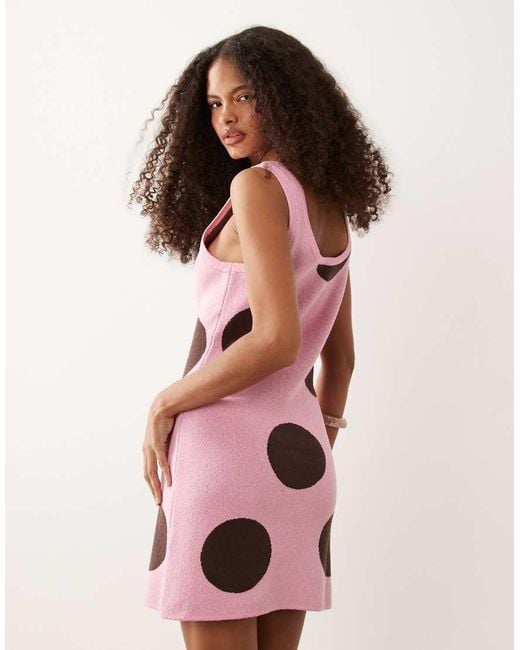 ASOS Pink Knitted Mini Dress