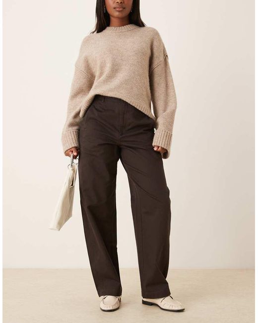 Jdy Natural Barrel Trousers