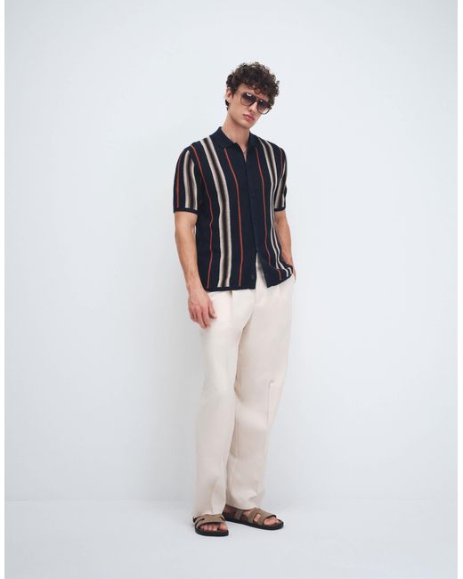 Only & Sons – strickhemd in Blue für Herren
