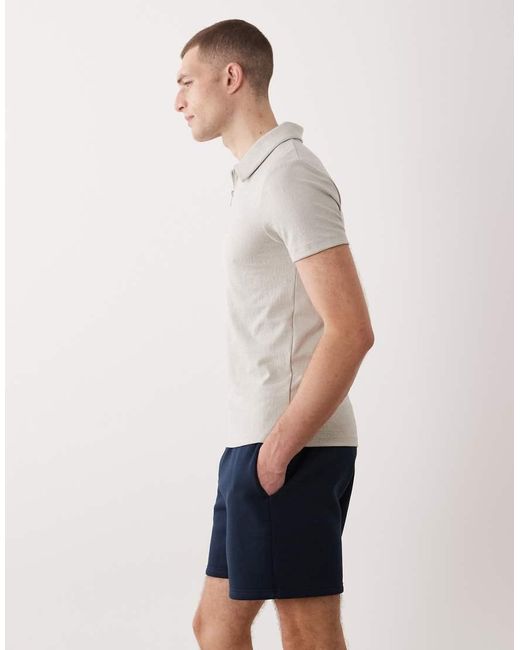 ASOS Blue Essentials Oversized Fit Jersey Shorts for men
