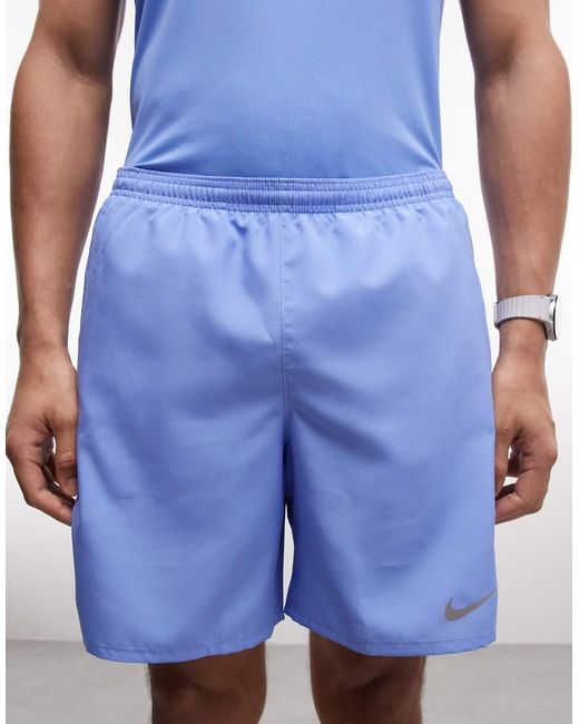 Nike Blue Miler Dri-fit 7inch 2in1 Shorts for men