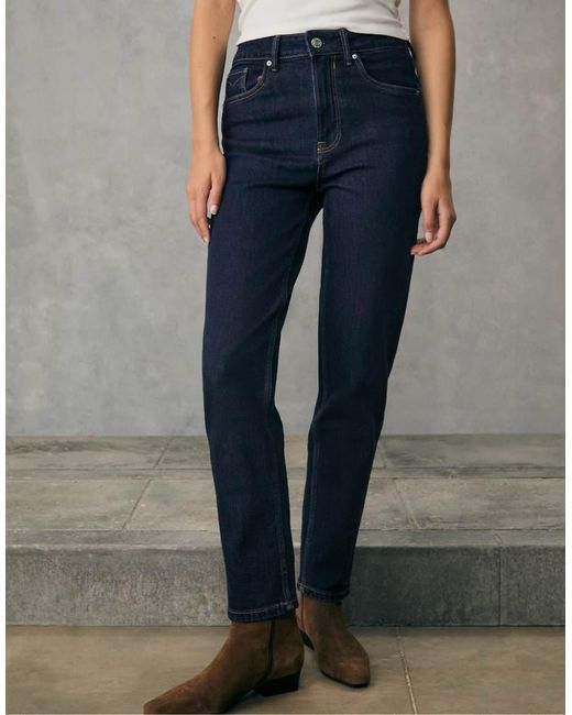 Stradivarius Blue D10 Slim Fit Mom Jeans