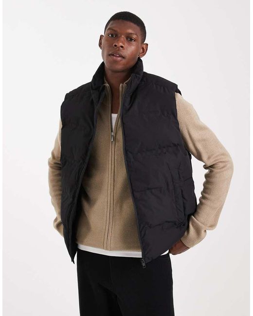 Chaleco De Plumas De Jack & Jones de hombre de color Black