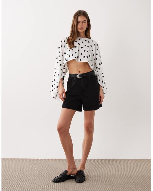ASOS Multicolor Jersey Cape Style Top