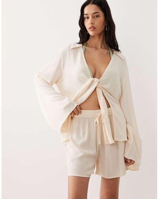 Free Society Natural Beach Shorts
