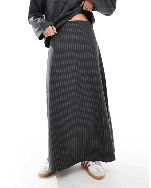 Object Black Volume Midi Skirt Co-ord