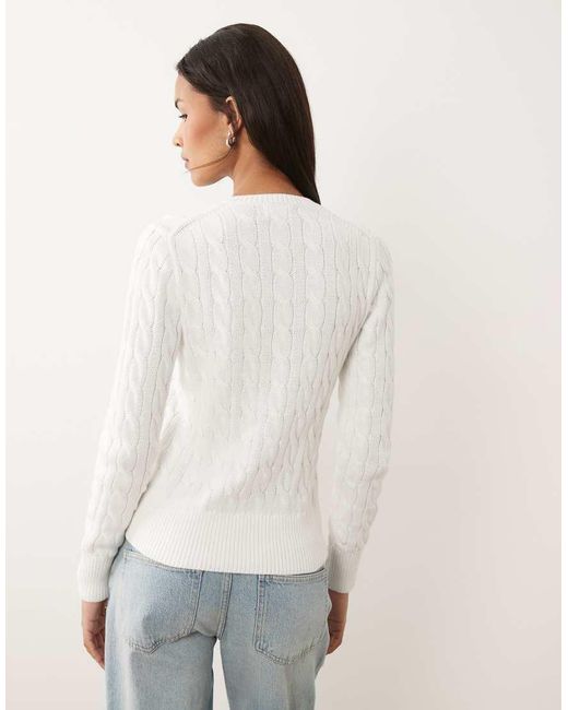 Polo Ralph Lauren White Long Sleeve Caridgan