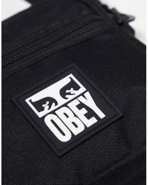 Obey Black Small Messenger Bag