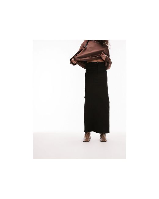 TOPSHOP Joni Maxi Skirt in Black | Lyst UK