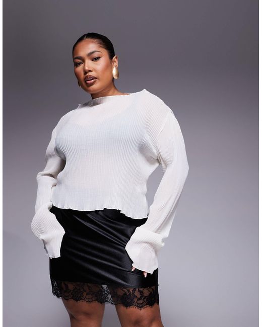 ASOS Gray Asos design curve – minirock aus satin