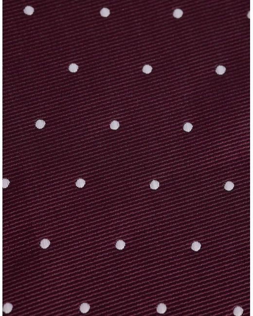 ASOS – krawatte und einstecktuch in Purple für Herren