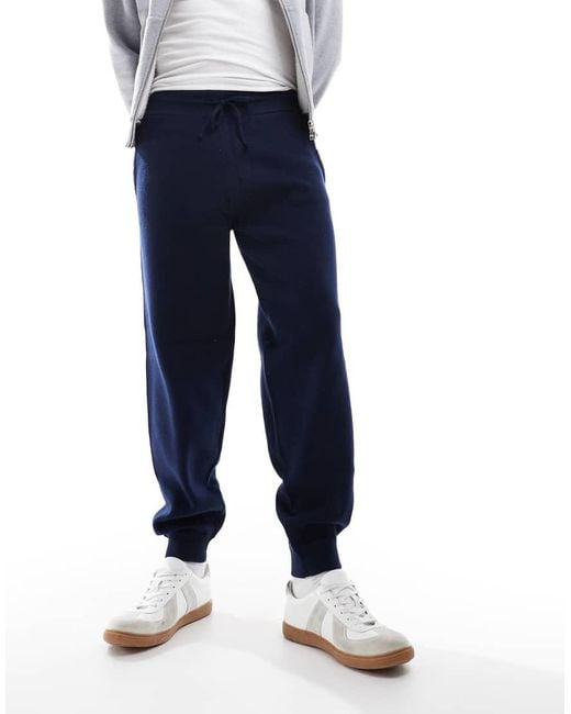 Jack & Jones Blue Premium Knit Lounge Sweatpants for men