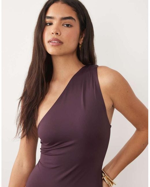 ARKET Brown On Shoulder Swimsuit