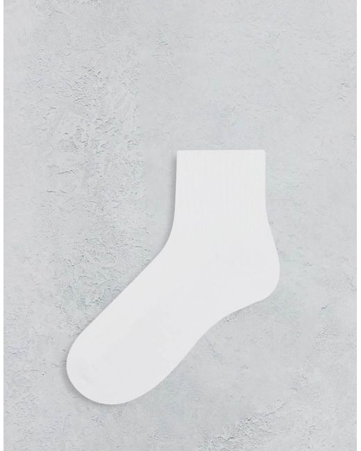 ASOS Gray 5 Pack Terry Ankle Socks