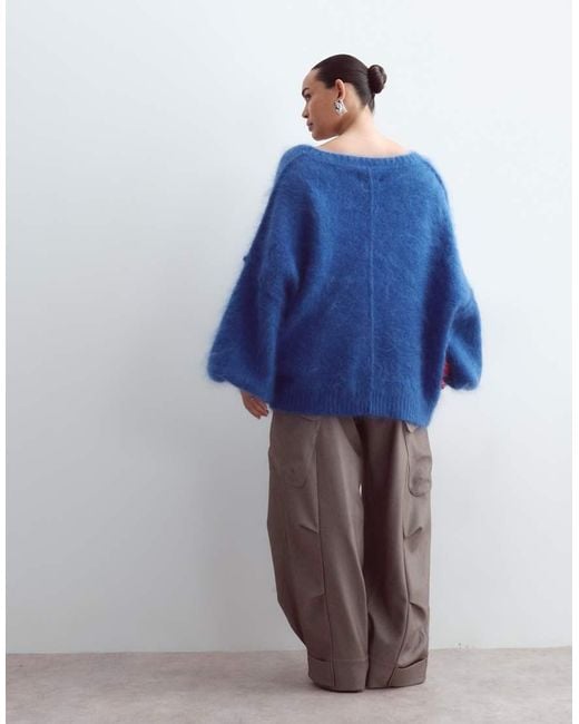 ARRANGE Blue Curve Dillon Tailored Slouchy Cargo Trouser