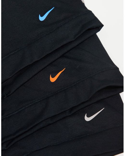 Nike Black Dri-Fit Ultra Comfort 3 Pack Trunks for men