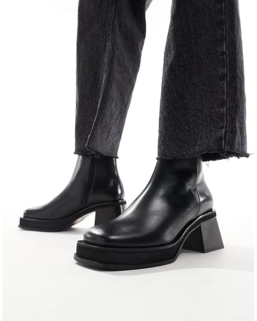 Walk London Black L Inside Zip Boot