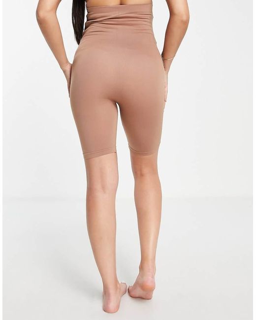 Mama.licious Brown Mamalicious Maternity Over The Bump Shapewear Shorts