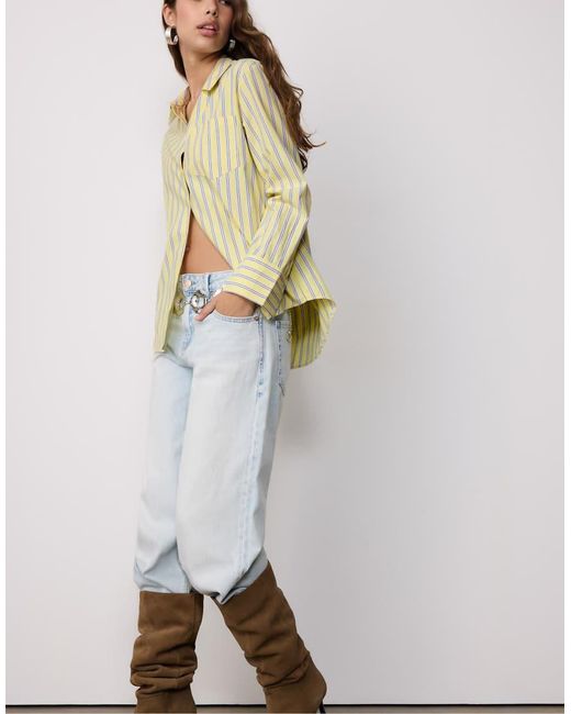 Camicia Basic di Stradivarius in Natural