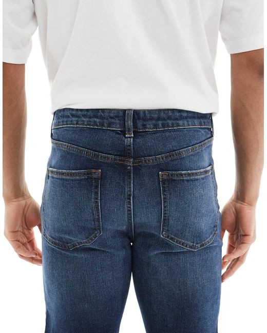 ASOS – eng geschnittene jeans in Blue für Herren
