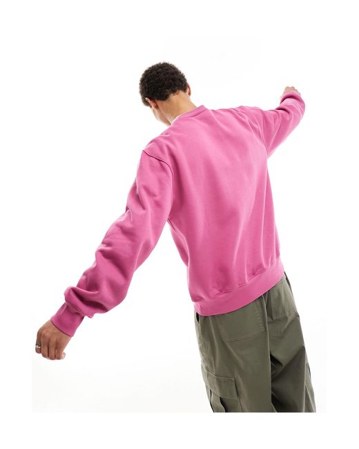 Carhartt Pink Script Sweatshirt for men