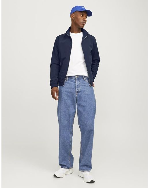 Jack & Jones Blue Bomber Jacket for men