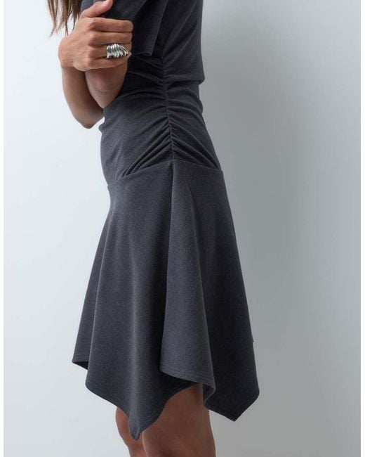 ASOS Multicolor Asymetric Hanky Hem Mini Dress