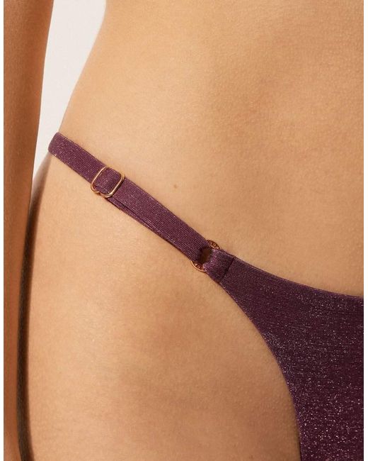 Calzedonia Natural Thong Bikini Bottoms Golden Glow
