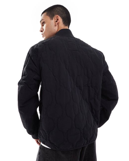 Timberland – wasserabweisende, gesteppte bomberjacke in Blue für Herren