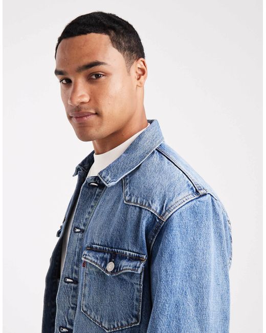 Levi's – t3 – truckerjacke aus denim in Blue für Herren