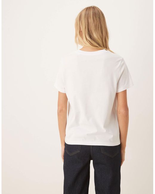 ASOS White Relaxed Baby Tee With Expensive Slogan
