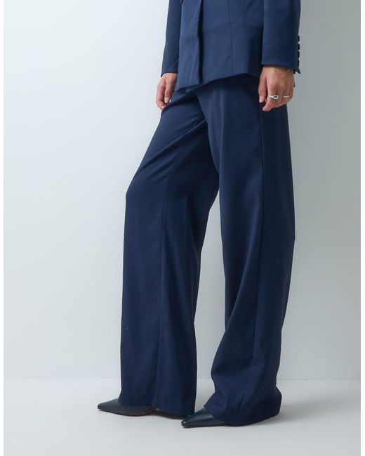 Vero Moda Blue Wide Leg Tailored Trouser Co-Ord